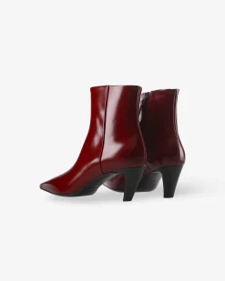 Donna Premiata Stivaletti Cher con tacco mousse bordeaux