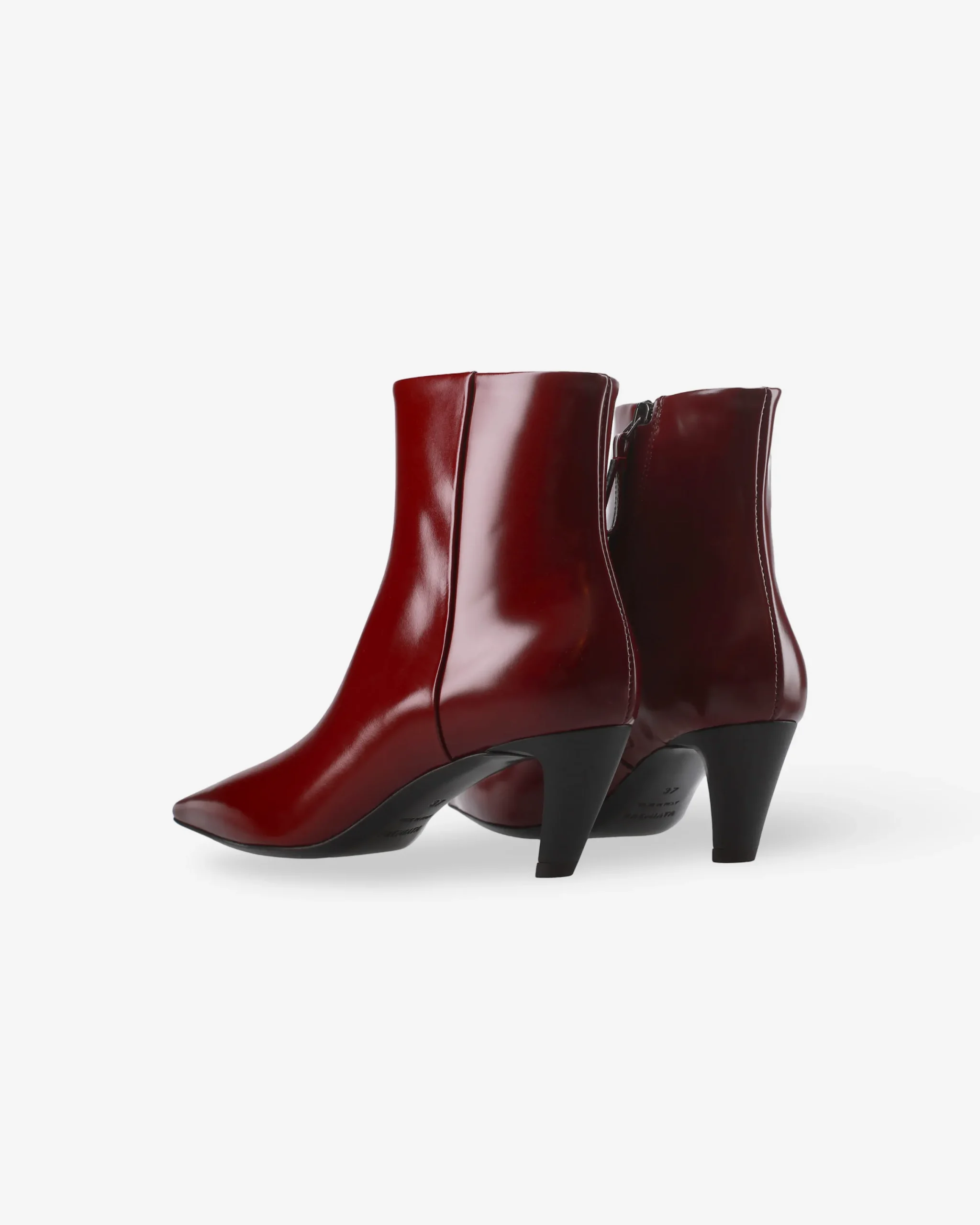 Donna Premiata Stivaletti Cher con tacco mousse bordeaux