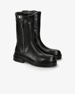 Donna Premiata Stivaletti Dany in vitello iseo nero