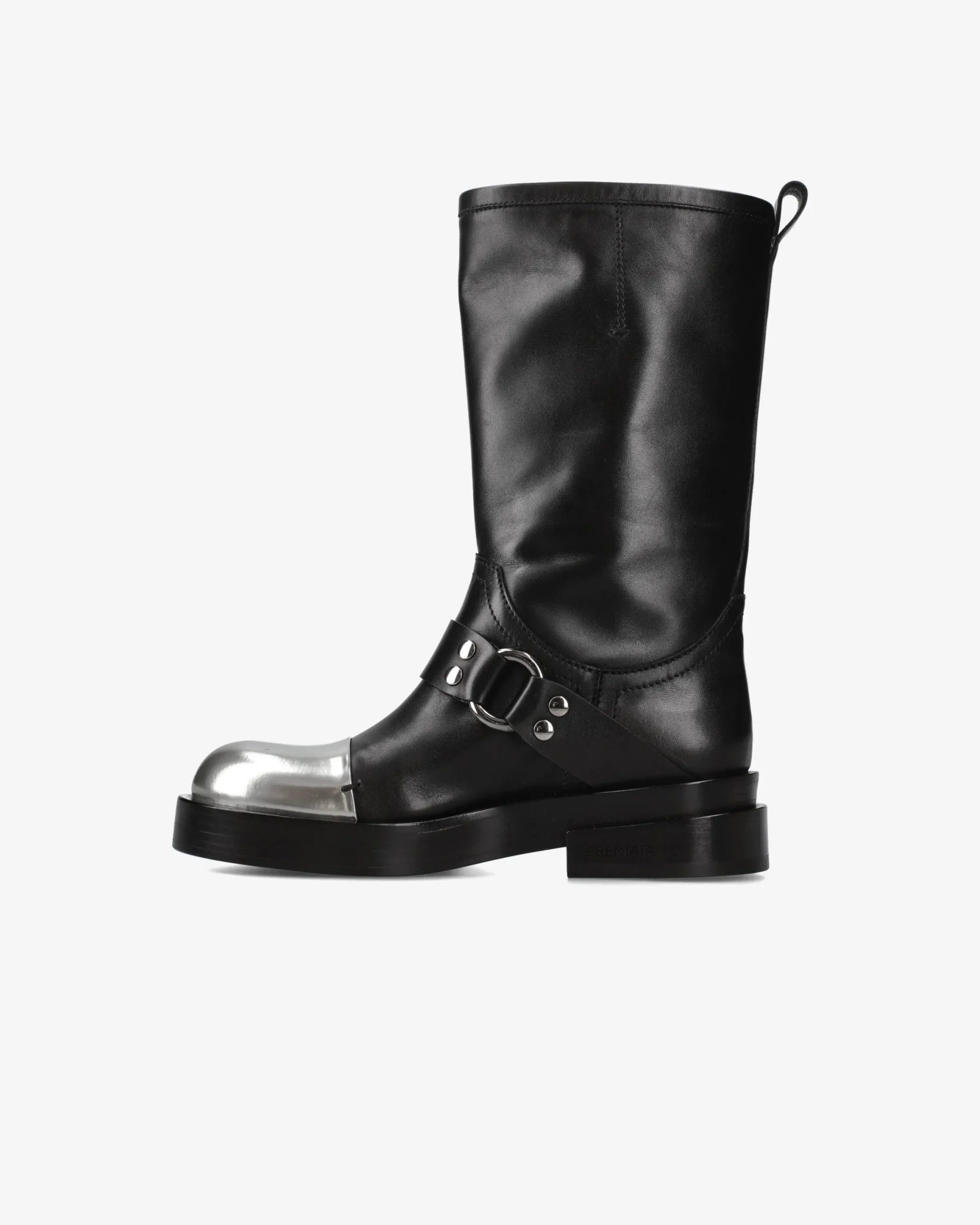 Donna Premiata Stivaletti Dany in vitello iron e nero