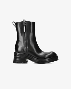 Donna Premiata Stivaletti Heidi in pelle ranch nero