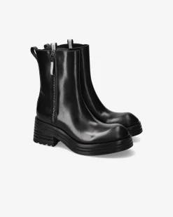 Donna Premiata Stivaletti Heidi in pelle ranch nero