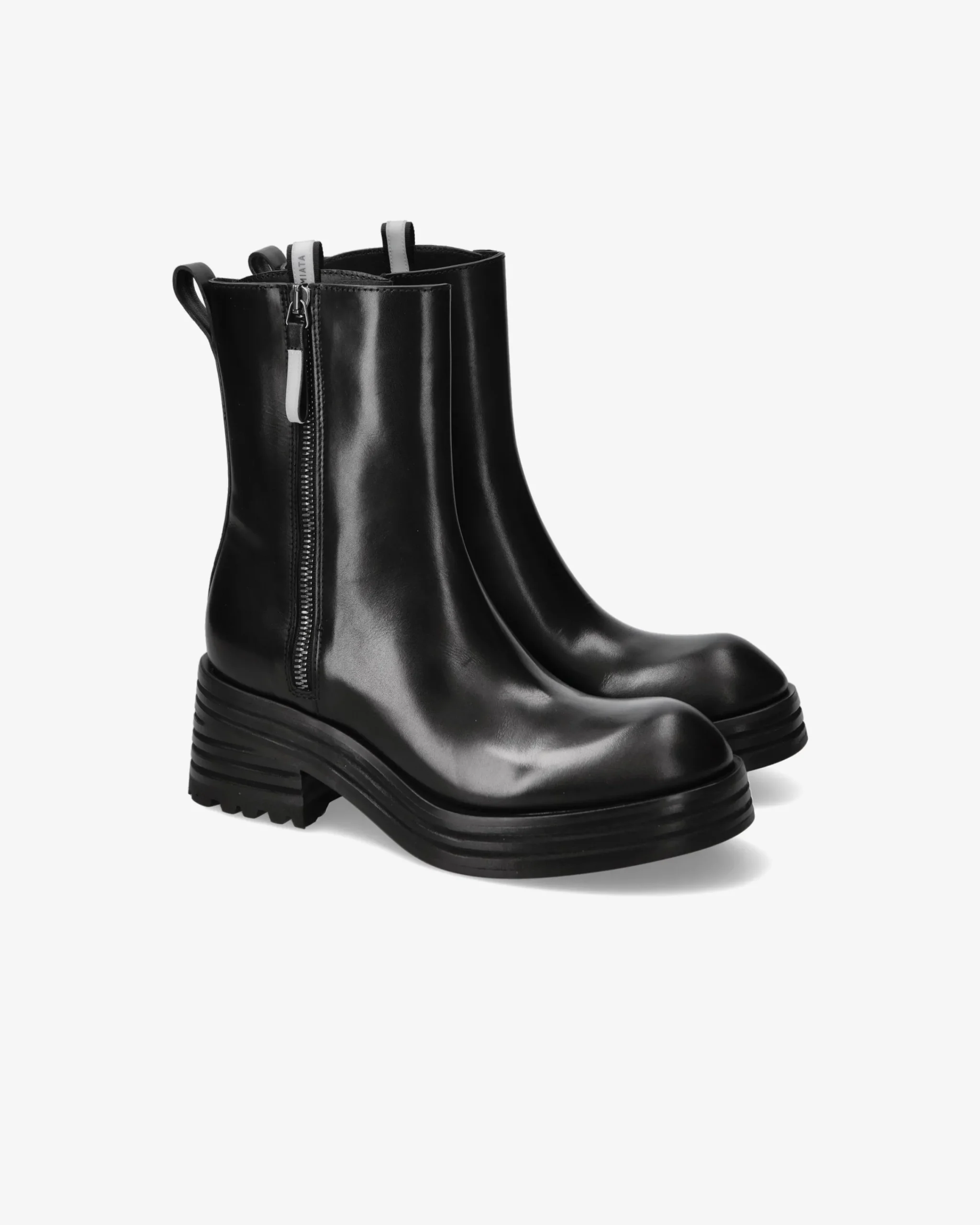 Donna Premiata Stivaletti Heidi in pelle ranch nero