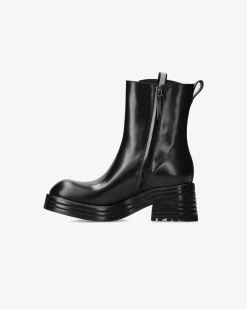 Donna Premiata Stivaletti Heidi in pelle ranch nero