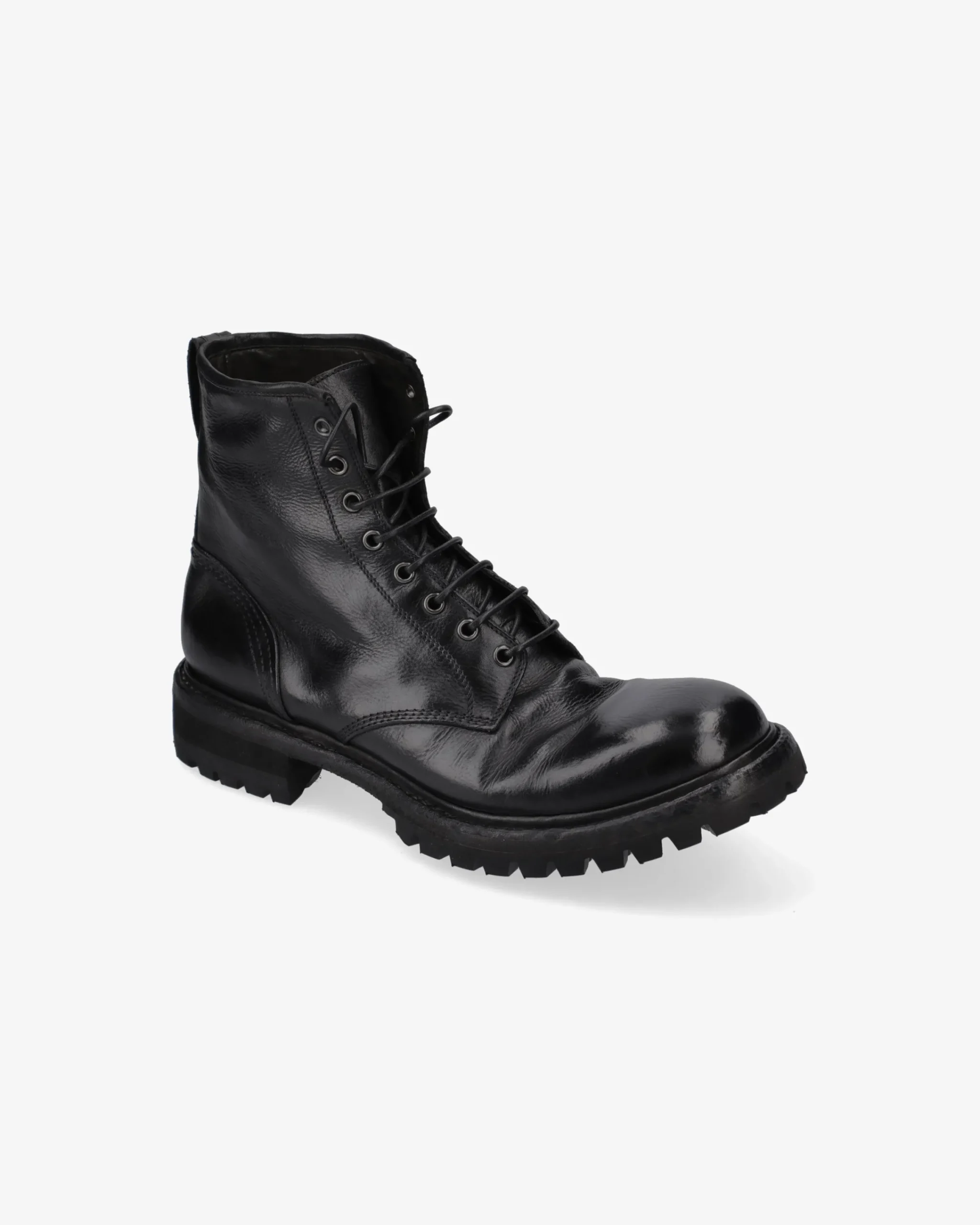 Uomo Premiata Stivaletti in pelle chetta brass nero