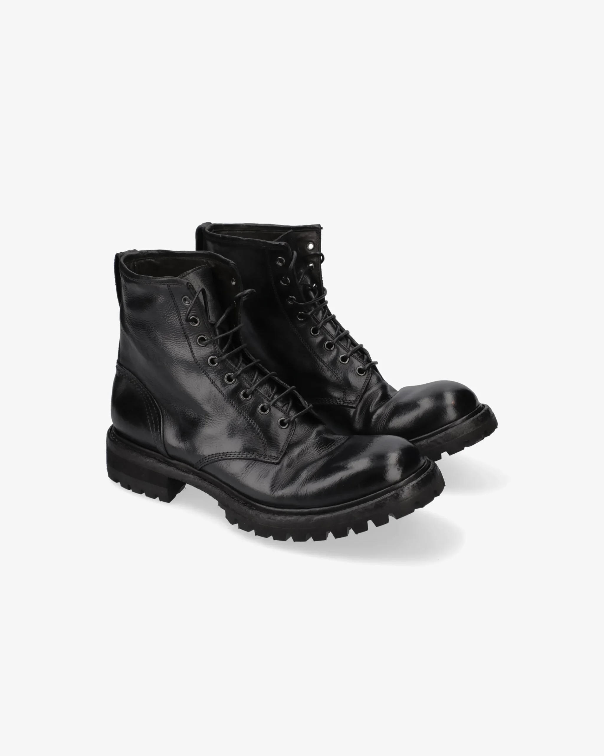 Uomo Premiata Stivaletti in pelle chetta brass nero