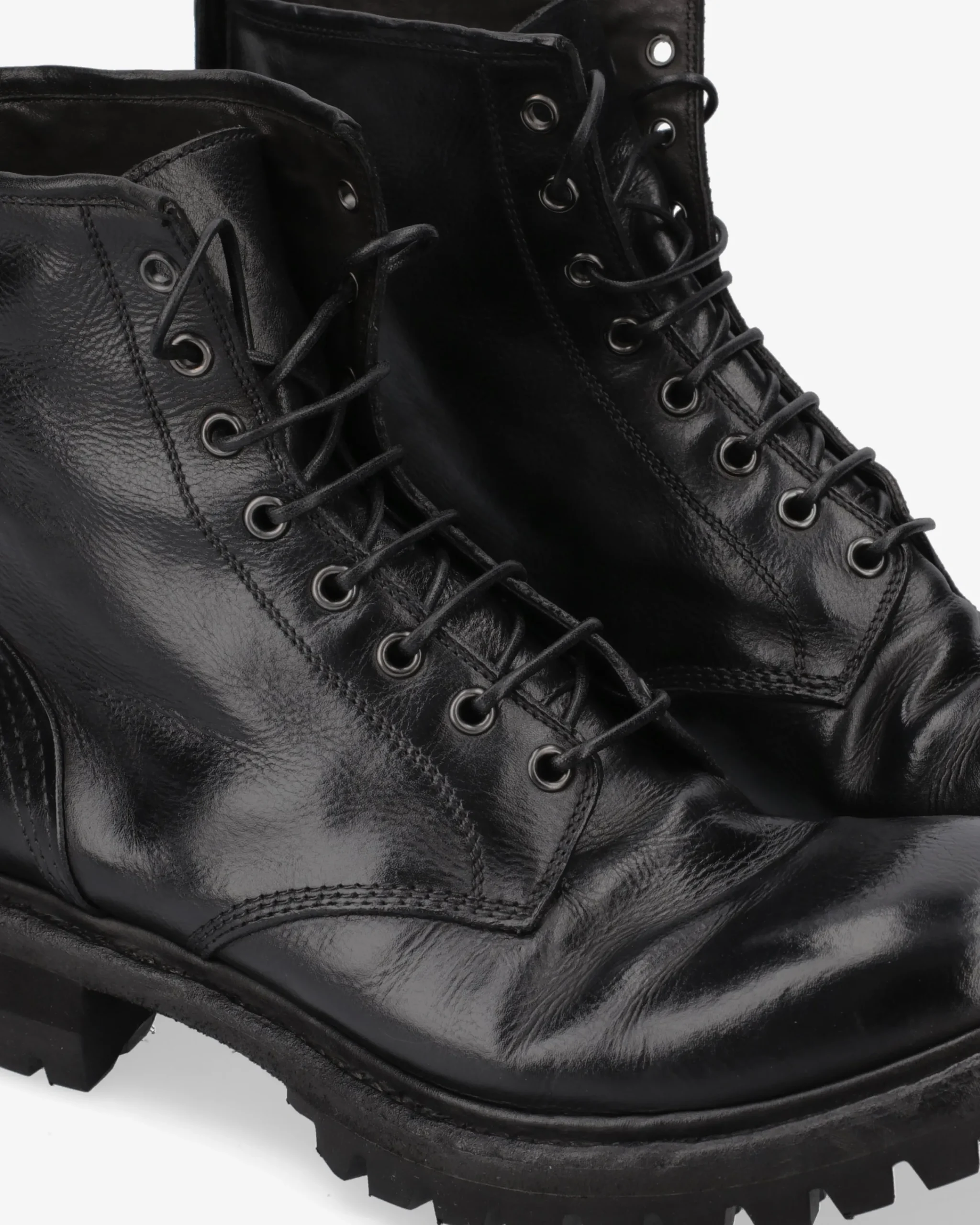 Uomo Premiata Stivaletti in pelle chetta brass nero