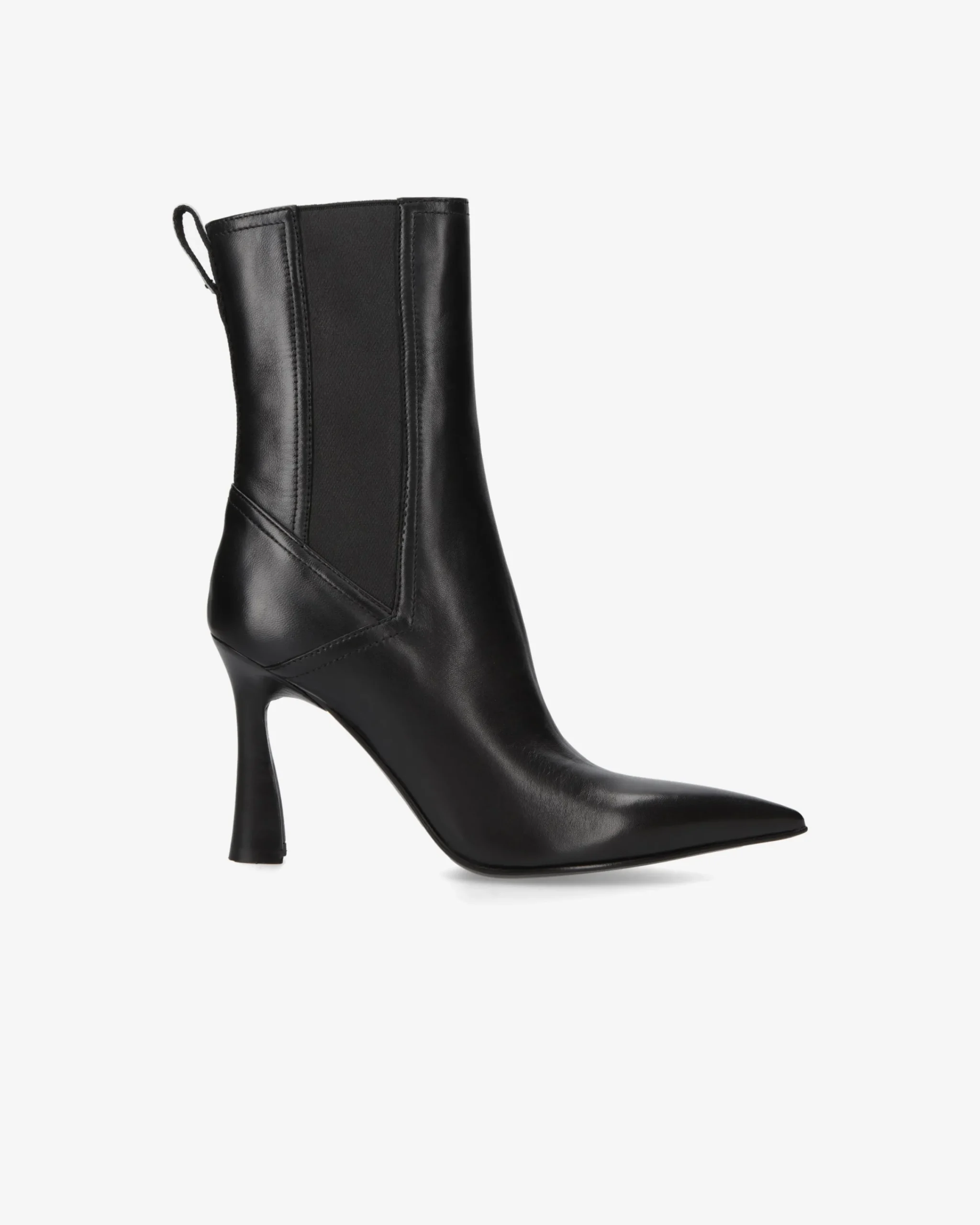 Donna Premiata Stivaletti in pelle con tacco alto nappa nero