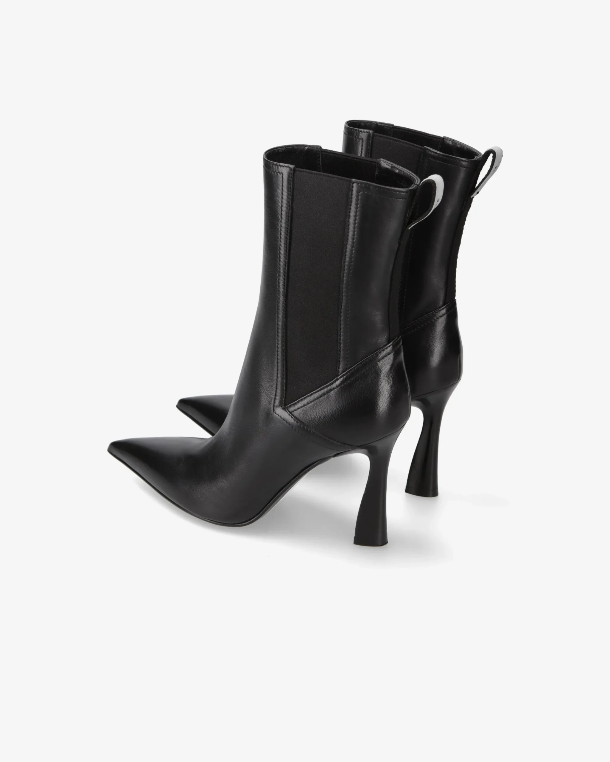 Donna Premiata Stivaletti in pelle con tacco alto nappa nero