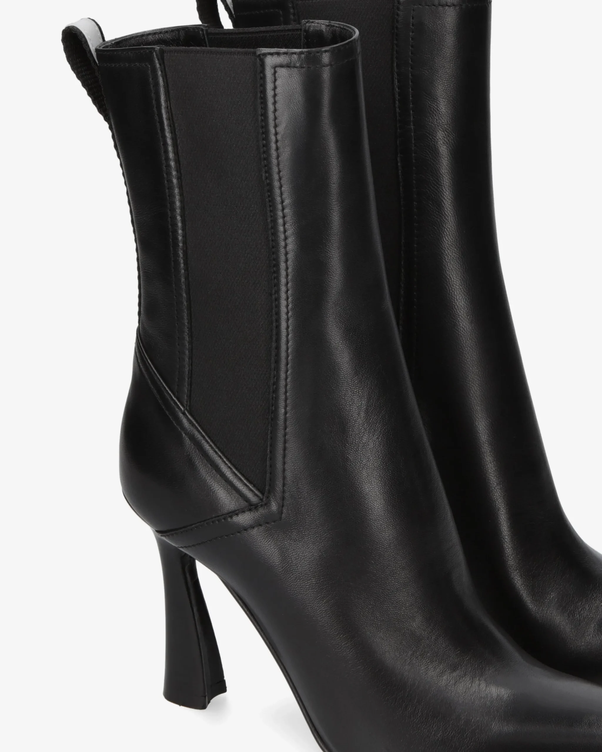Donna Premiata Stivaletti in pelle con tacco alto nappa nero