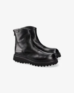 Uomo Premiata Stivaletti in pelle di cavallo lux nero
