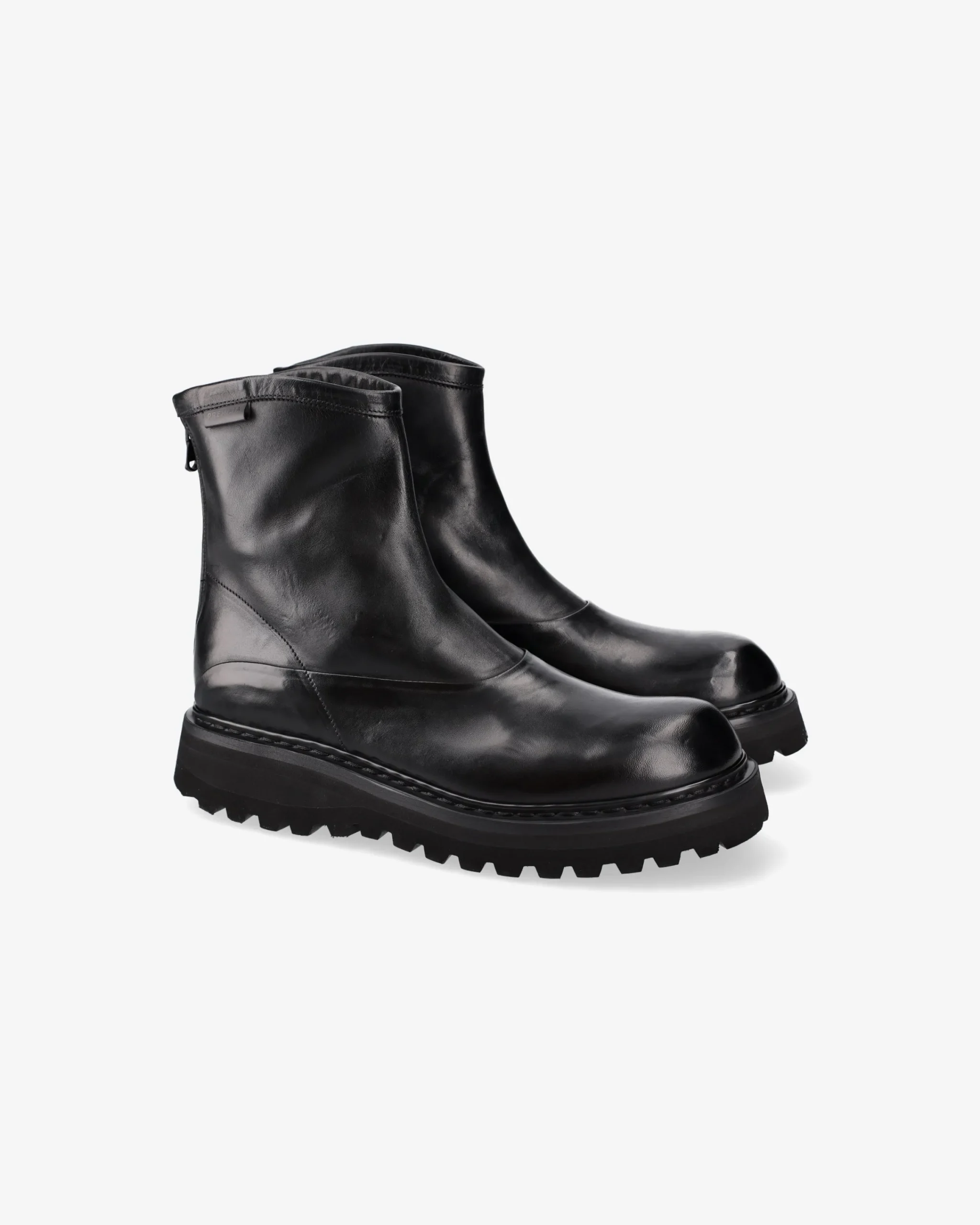 Uomo Premiata Stivaletti in pelle di cavallo lux nero