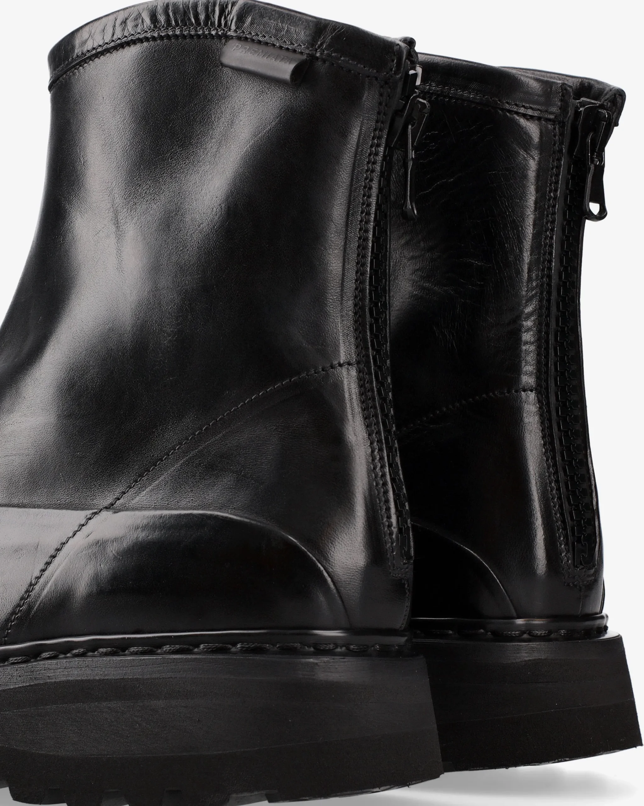 Uomo Premiata Stivaletti in pelle di cavallo lux nero