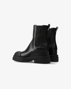 Donna Premiata Stivaletti Jiro in vitello gaucho nero