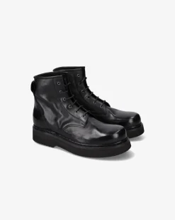 Uomo Premiata Stivaletti Max in pelle lux nero