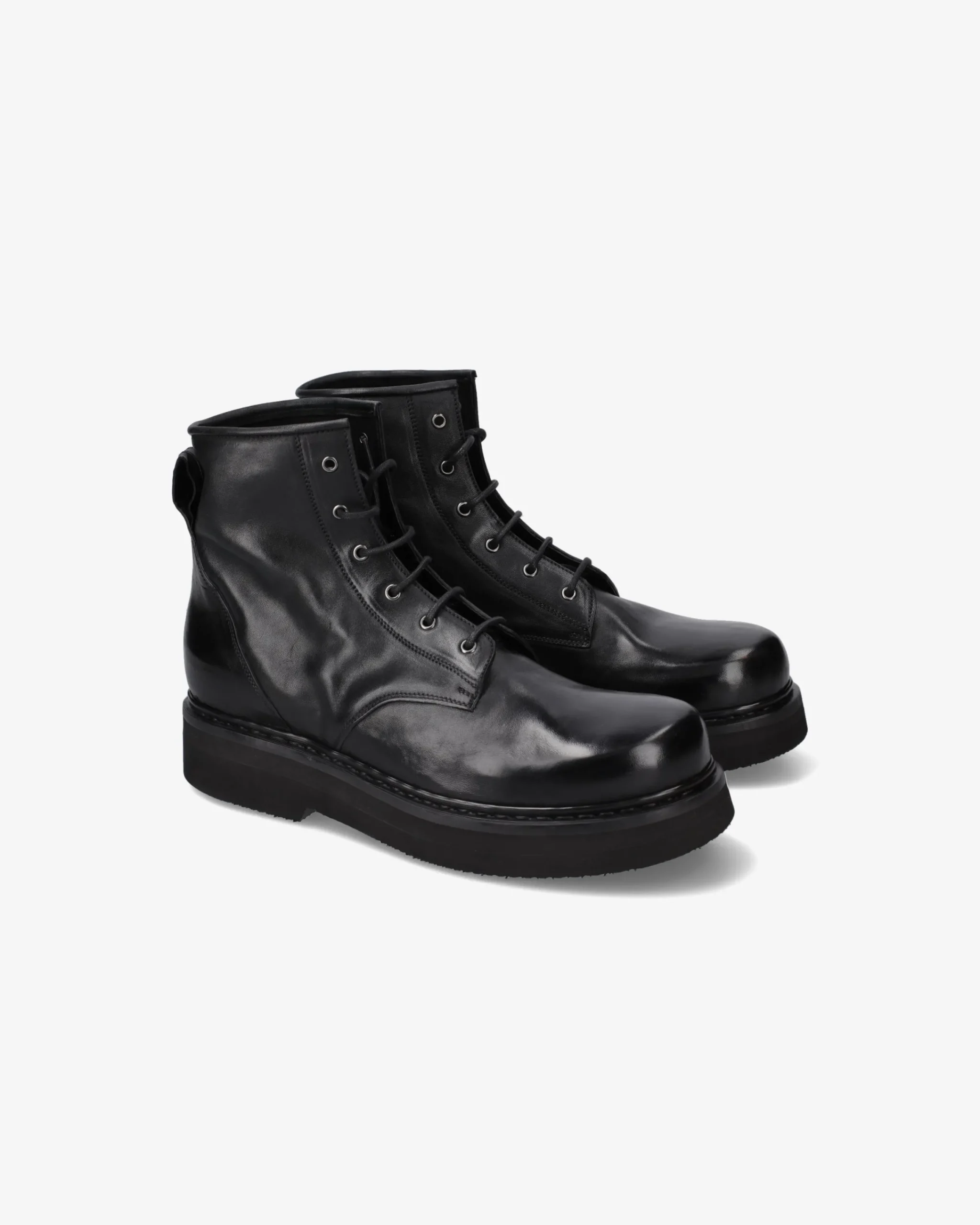 Uomo Premiata Stivaletti Max in pelle lux nero