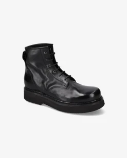Uomo Premiata Stivaletti Max in pelle lux nero