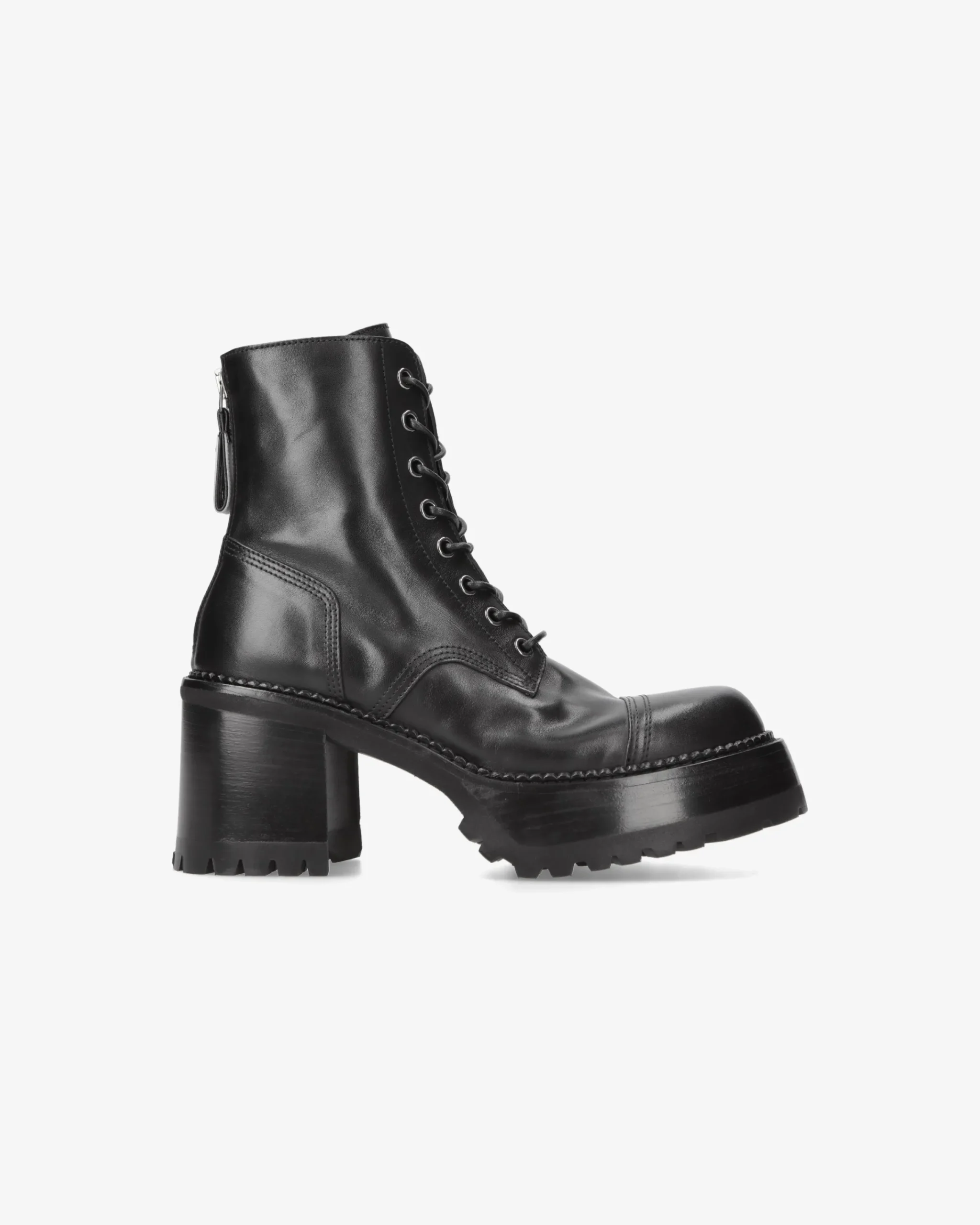 Donna Premiata Stivaletti McQueen in vitello gaucho nero