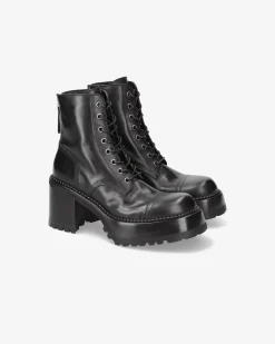 Donna Premiata Stivaletti McQueen in vitello gaucho nero