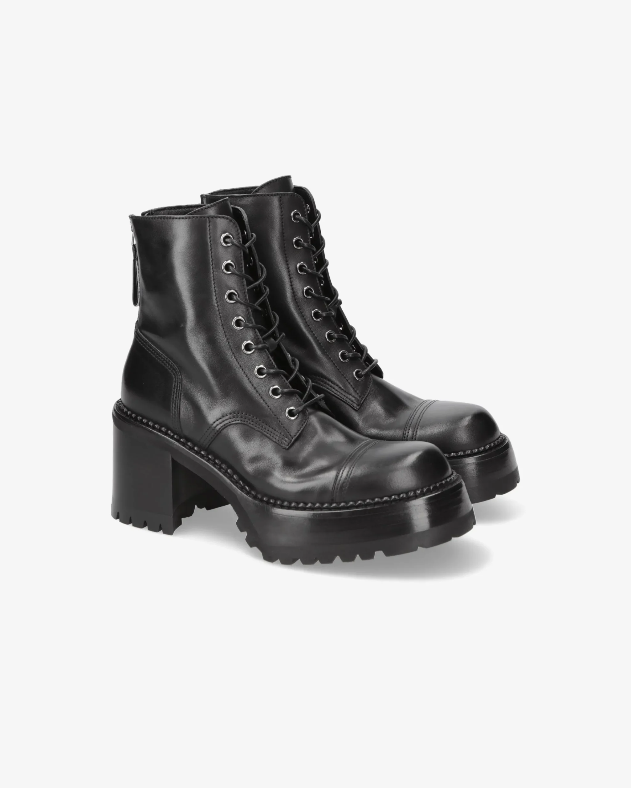 Donna Premiata Stivaletti McQueen in vitello gaucho nero
