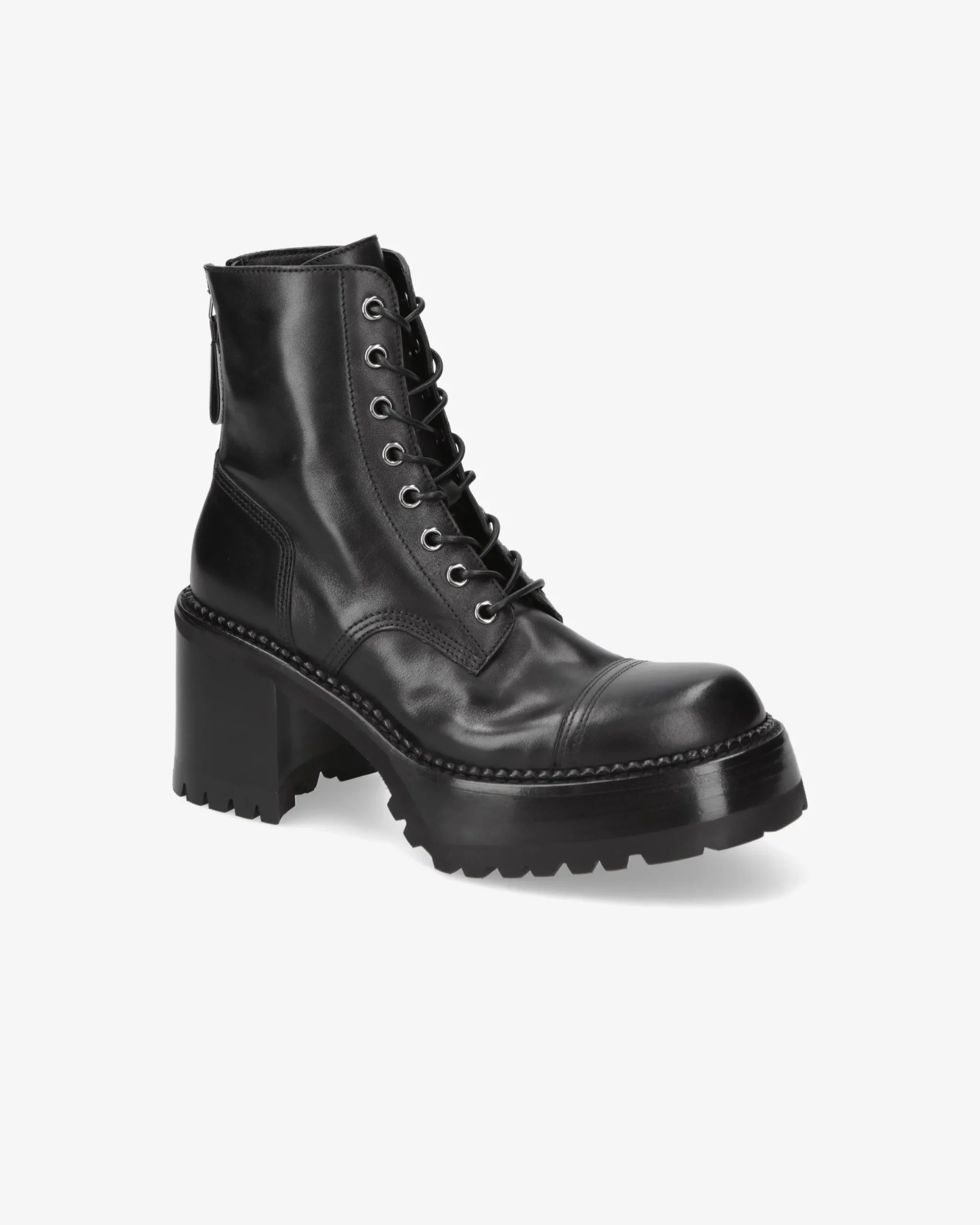 Donna Premiata Stivaletti McQueen in vitello gaucho nero