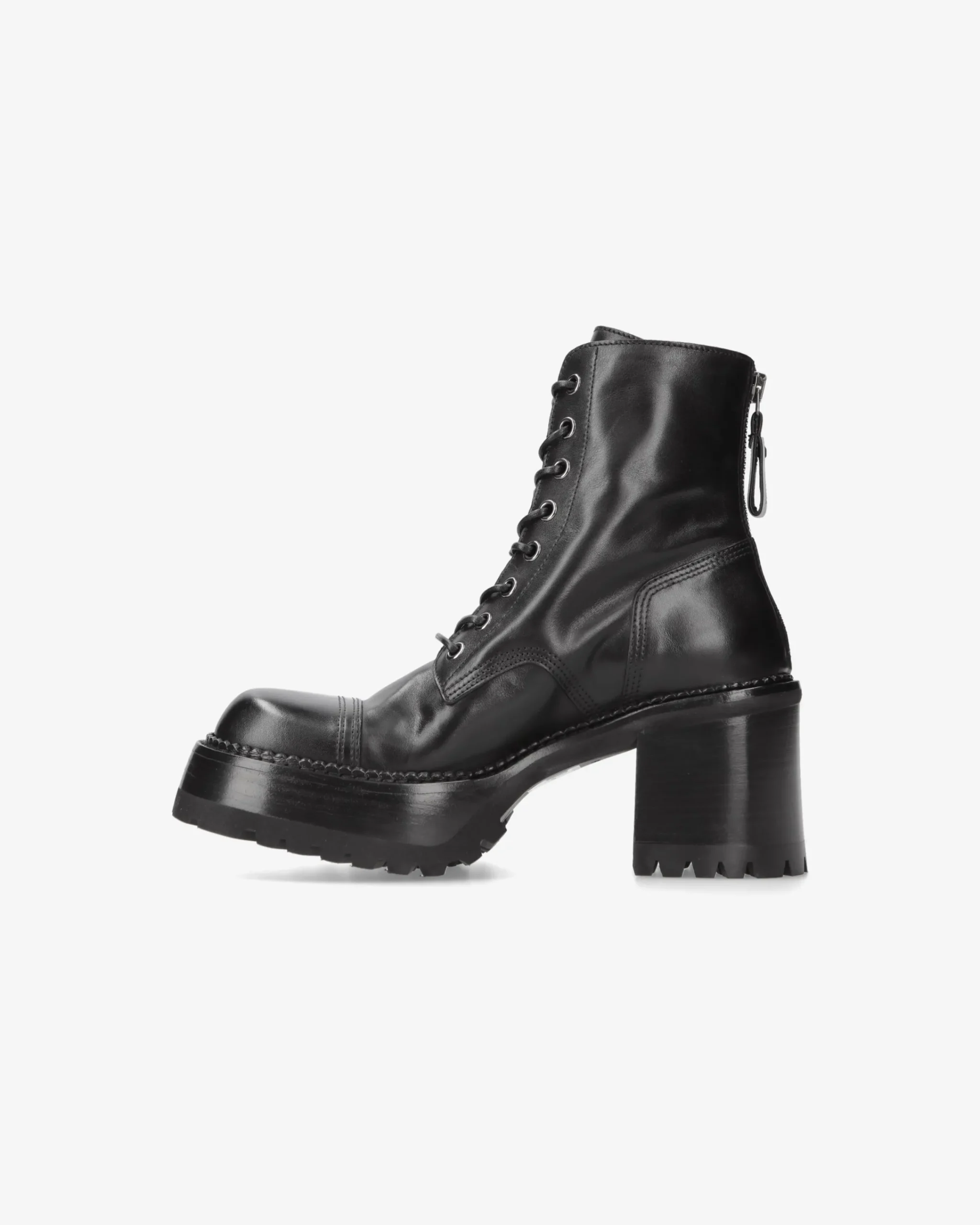 Donna Premiata Stivaletti McQueen in vitello gaucho nero