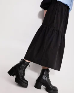 Donna Premiata Stivaletti McQueen in vitello gaucho nero