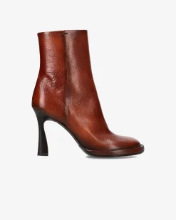 Donna Premiata Stivaletti Sole in vitello atena cuoio