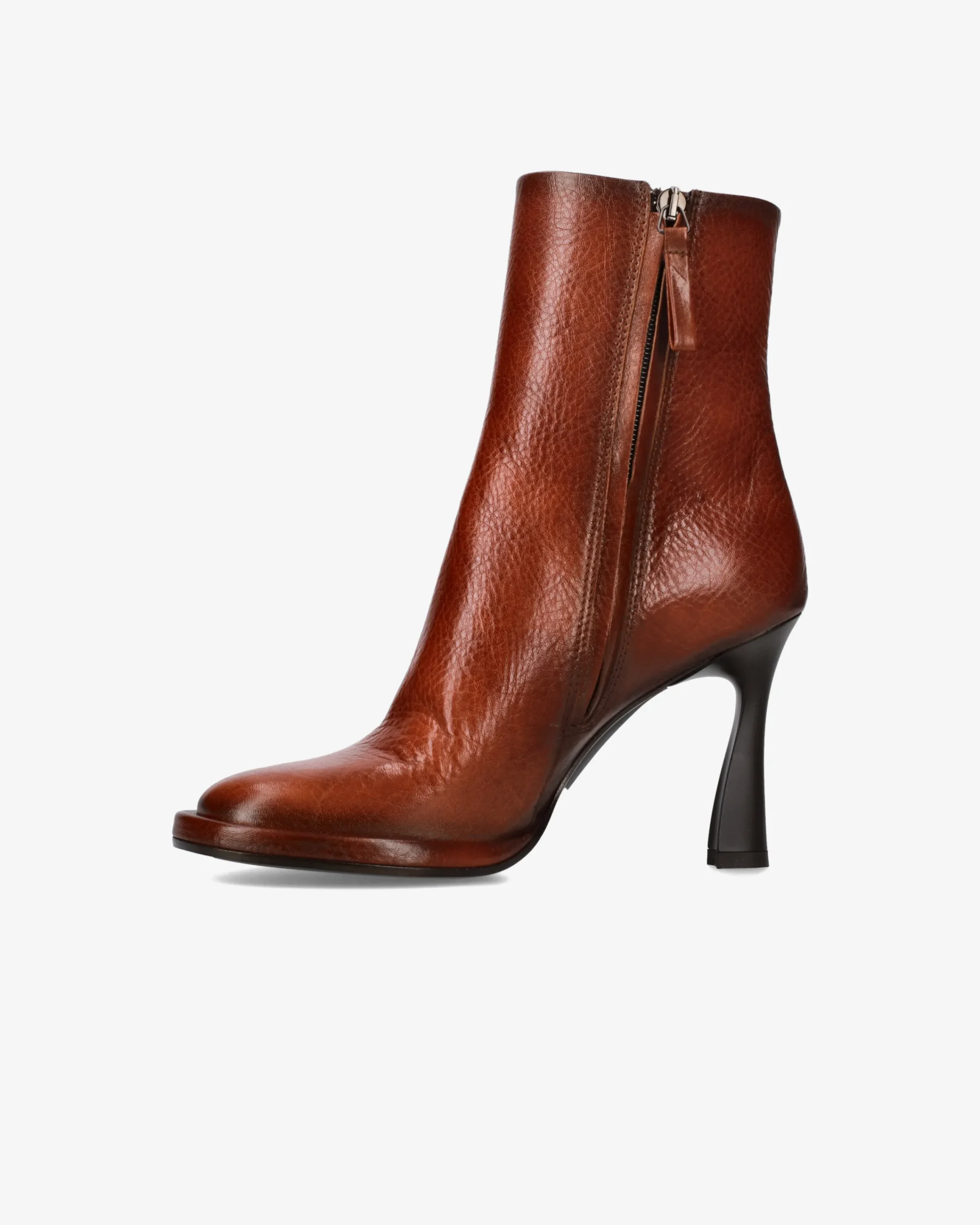 Donna Premiata Stivaletti Sole in vitello atena cuoio