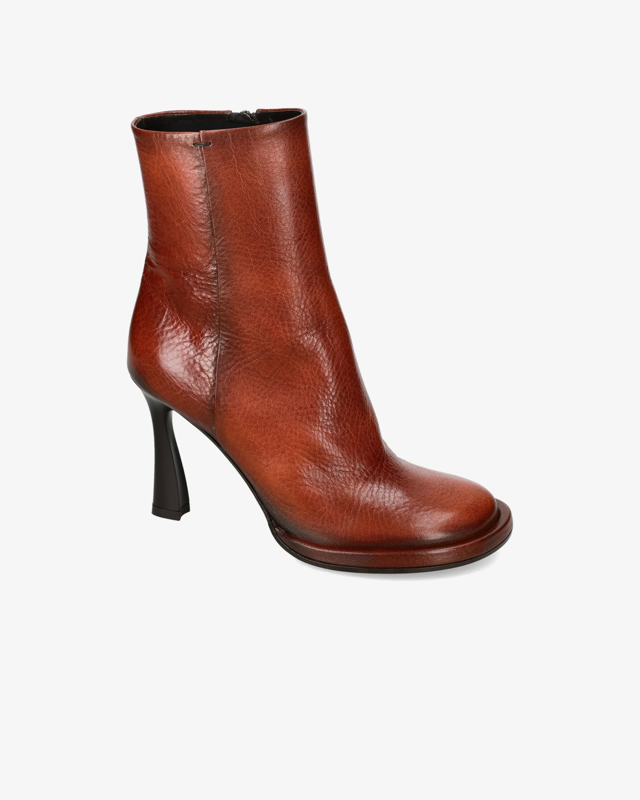 Donna Premiata Stivaletti Sole in vitello atena cuoio