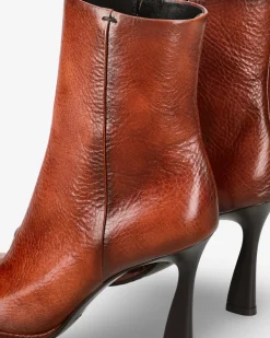 Donna Premiata Stivaletti Sole in vitello atena cuoio