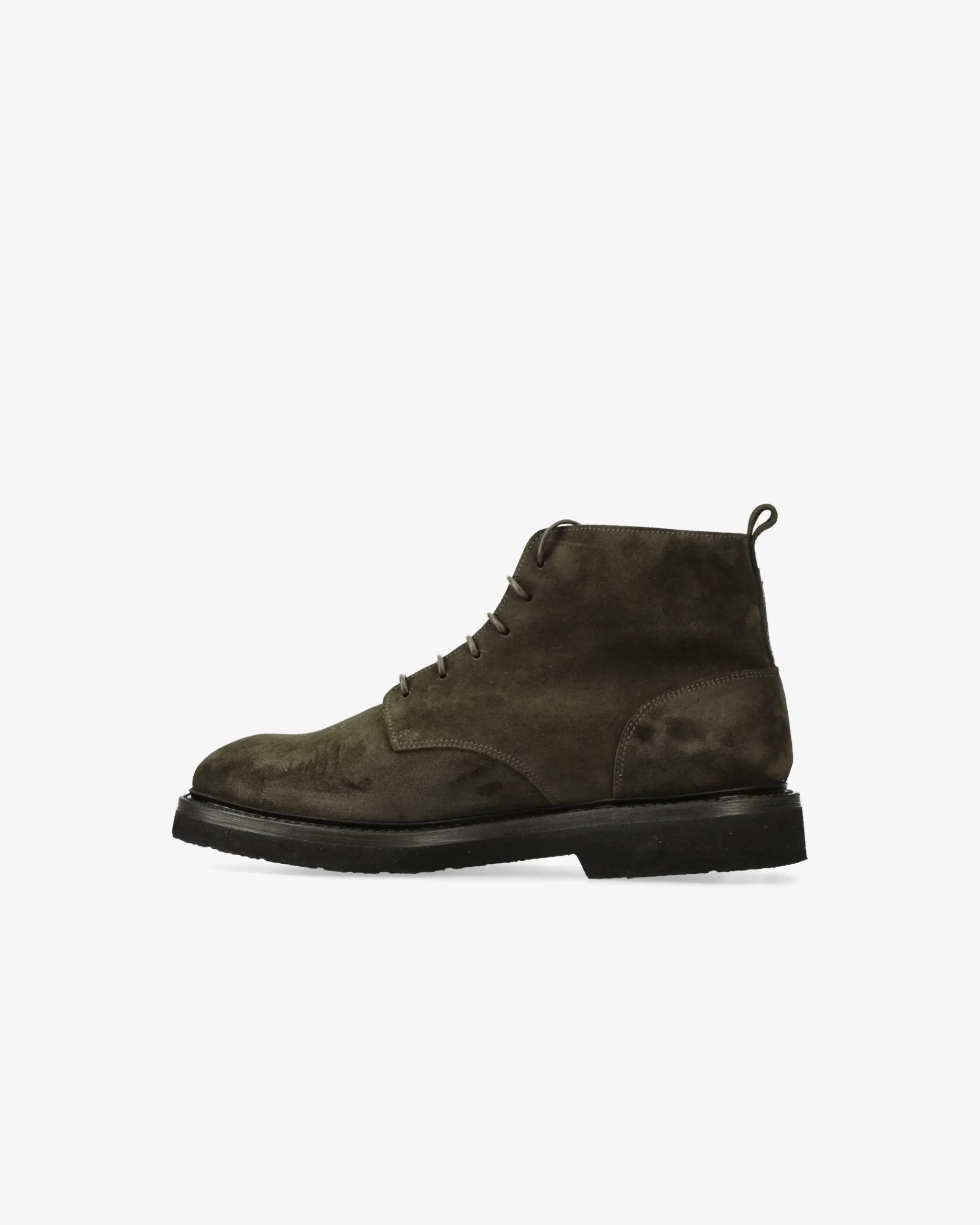 Uomo Premiata Stivaletti stringati in camoscio rain olive