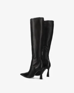 Donna Premiata Stivali alti in nappa nappa nero
