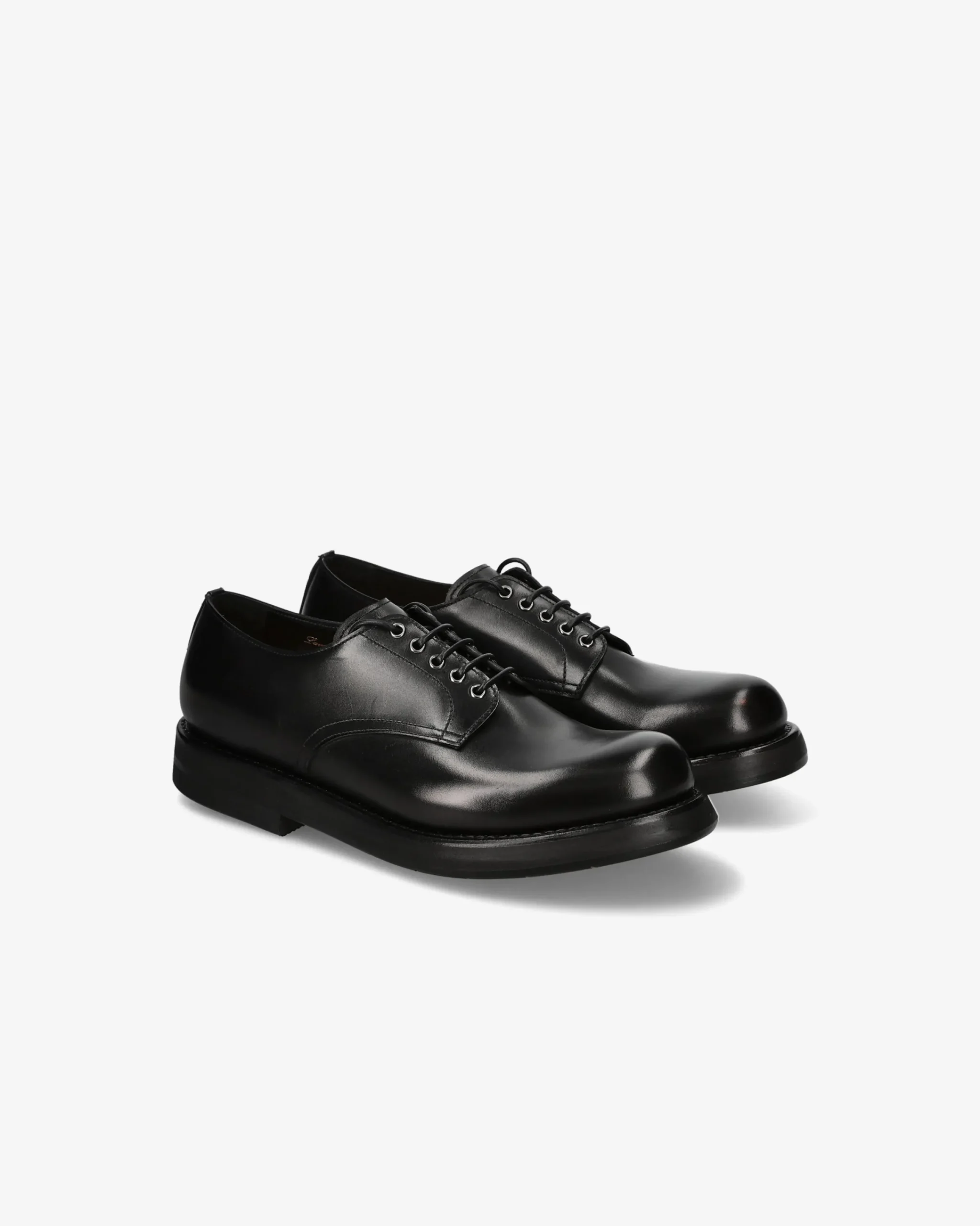 Uomo Premiata Stringata in vitello box nero