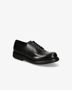 Uomo Premiata Stringata in vitello box nero
