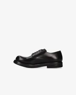 Uomo Premiata Stringata in vitello box nero