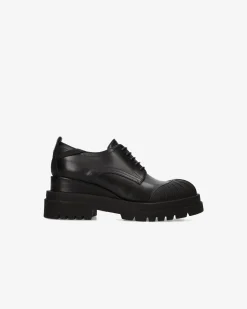 Donna Premiata Stringate in pelle ranch nero