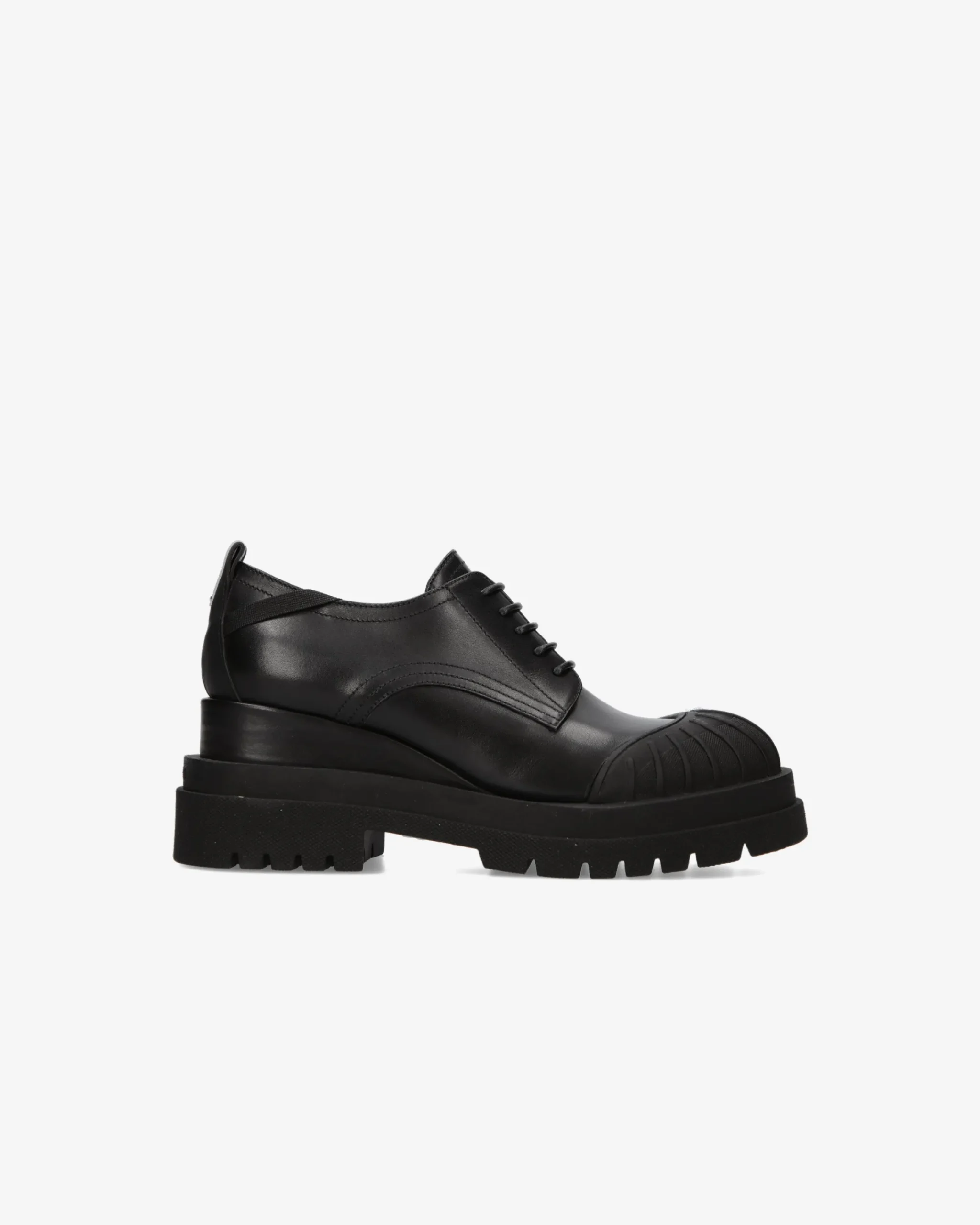 Donna Premiata Stringate in pelle ranch nero