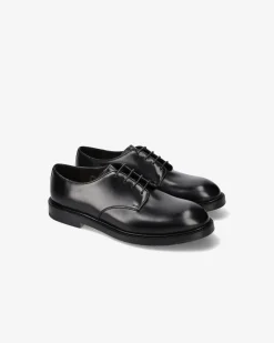 Uomo Premiata Stringate in pelle spazzolata binder nero